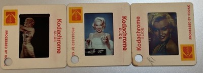 Marilyn Monroe 3er Set Farbfolien Portraits - Kodachrome Kino Thema