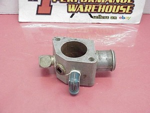 Aluminum Water Neck Thermostat Housing with (2) -08AN Fittings NASCAR IMCA