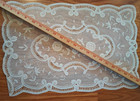 set of 3 princess lace like vinyl/plastic vintage placemats 19x12in Italy — photo 4