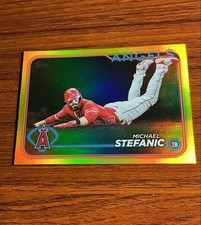 2024 Topps Update Series - Michael Stefanic #US219 Yellow Rainbow Foil