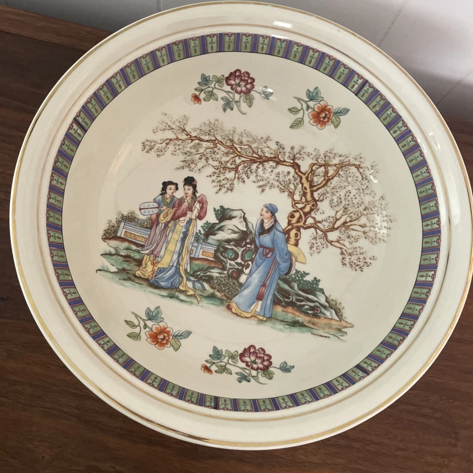 Vintage Asian Wash Bowl and Pitcher set Chinese Porcelain - Изображение 4 из 4