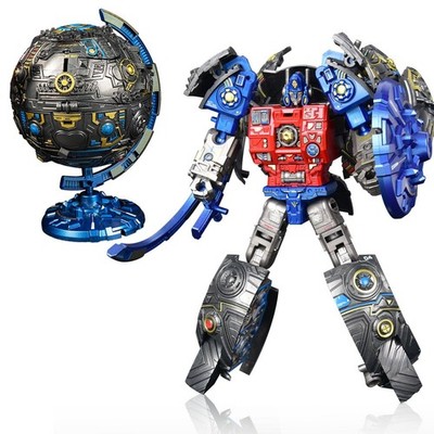Globe Transforming Toy, 2 in 1 Transform into Robot Action Figure, DIY...