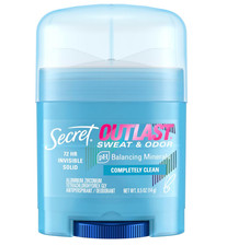 Secret Outlast Women Antiperspirant 72HR Odor Protection Clean Scent 0.5oz