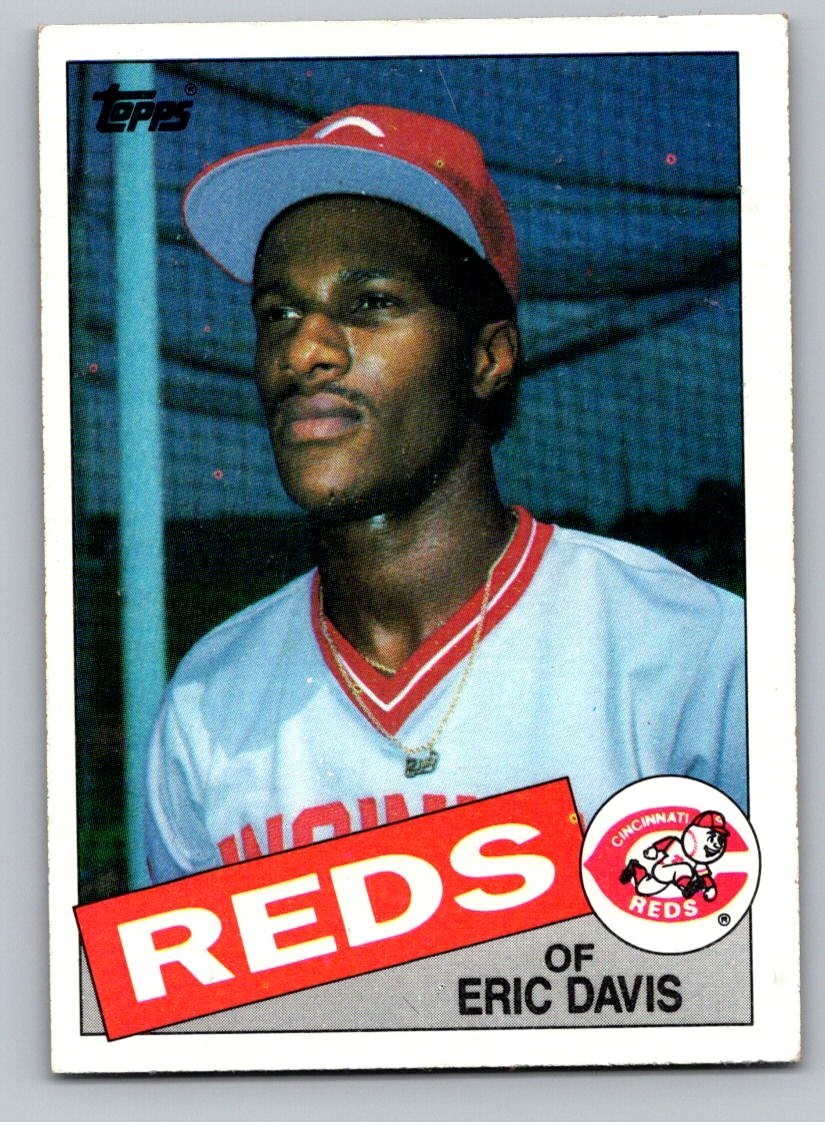 1985 Topps Baseball Card #627 Eric Davis RC Cincinnati Reds ROOKIE *WSC*