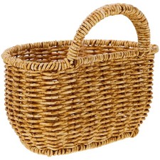  Hanging Flower Basket Woven Fruit Storage Egg Gathering Carrying Baskets