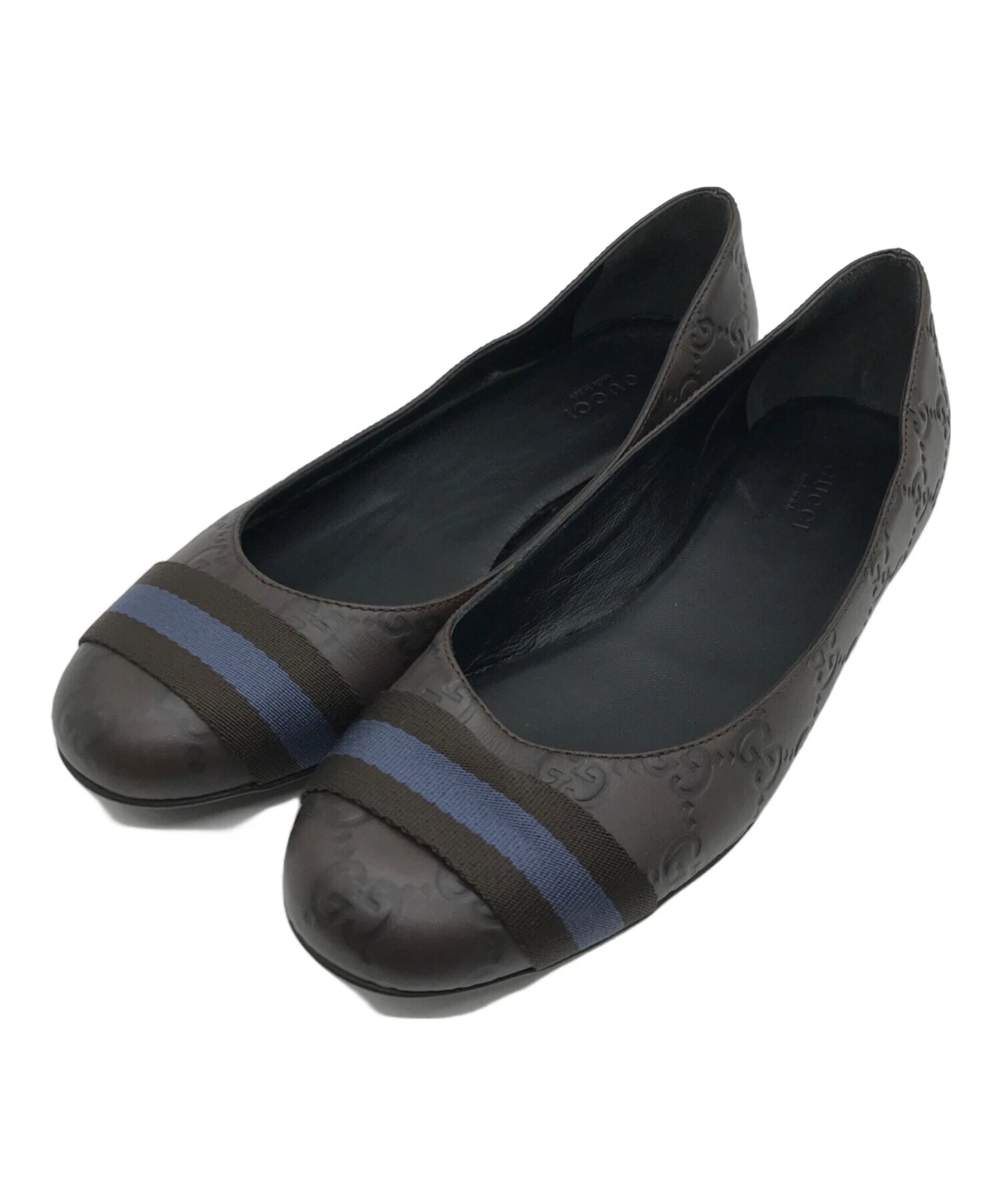 Chaussures de ballet GUCCI/ (Gucci) GG marron Taille : 23,5 cm