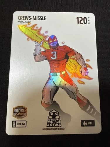 CREWS-MISSLE 2025 BO JACKSON BATTLE ARENA UPDATE BLIZZARD FIRE RC #BLBF-143