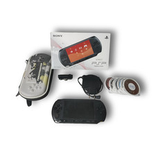 Console PSP Street E1004 CB Black Boxed Con 6 Giochi, Memory, Camera, Custodia.