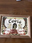 Coors Beer Brewing Mirrored Bar Sign - Vintage Late 70's Rare Retro -no Chips