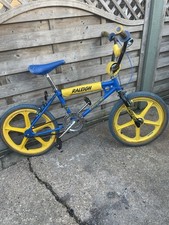 Original Raleigh Burner Tuff Burner Yellow & Blue Original Skyway Great BMX Bike