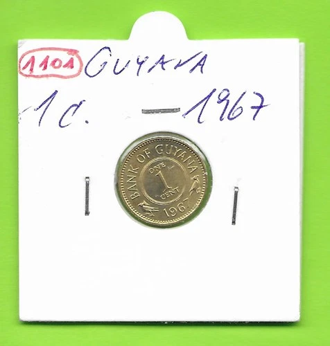 1101) GUYANA (South America) - 1 Cent 1967