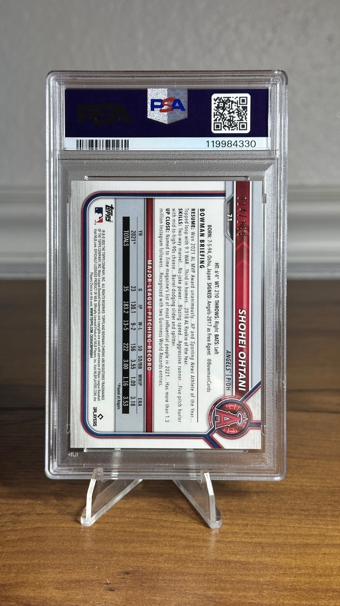 2022 Bowman Chrome - Shohei Ohtani #71 Aqua Raywave
