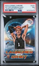 PSA 2023 TOPPS COSMIC CHROME LAUNCHED INTO ORBIT LIO1 VICTOR WEMBANYAMA RC POP/9