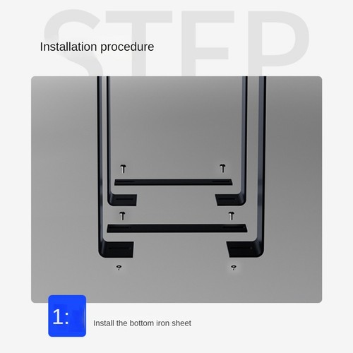 1 Set Support PC Sous Bureau pour Boîtier Ordinateur Mainframe3935 - Photo 3/10