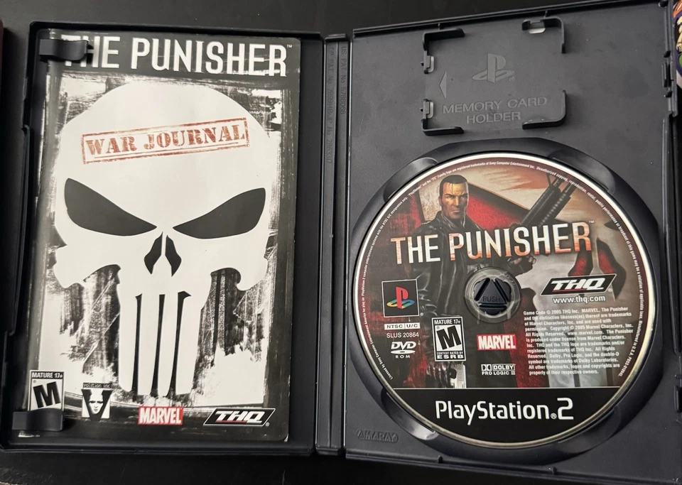 Sega Genesis the Punisher 1994 Case and Game Manual Not Included & Punisher Ps2 - Image 3 of 4