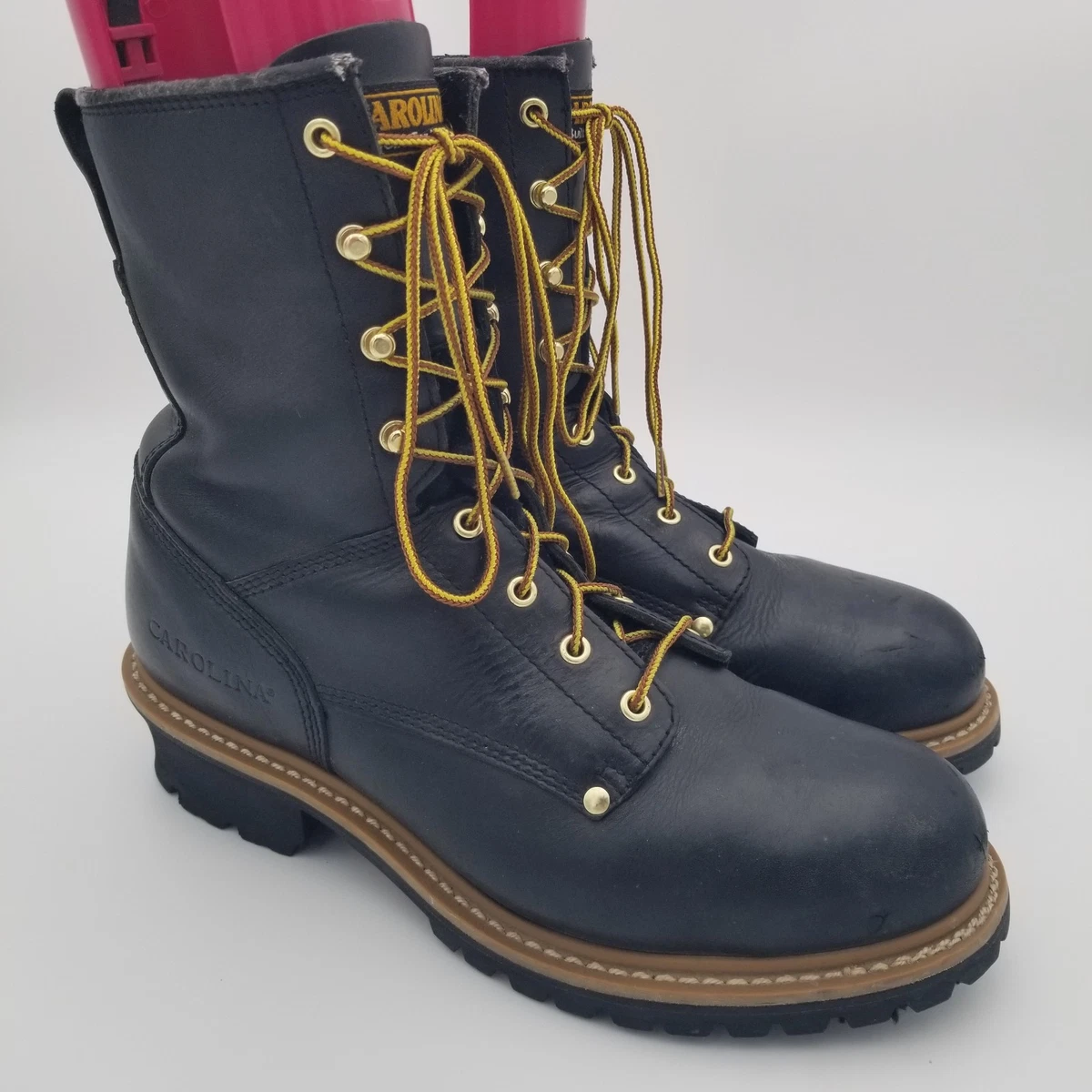 Carolina Work Boots Black  13 D Carolina Black Leather Steel Toe Safety 6 main image 3