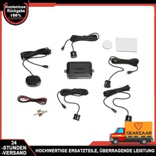 Rückfahrwarner Auto 4 Sensoren PDC Auto hinten Parkhilfe Schwarz Nachrüsten