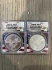 2021 Type 1 and 2 Silver Eagles - ANACS MS70 - 1st Strike Coins (Set Of 2) #3