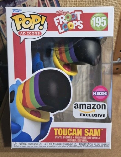 Funko! Ad Icons Toucan Sam #195 (Flocked) (Amazon Exc) Figure - W Protector
