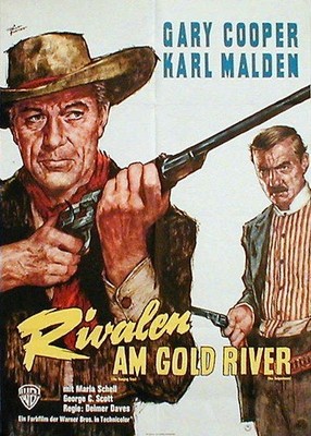 Gary Cooper in RIVALEN AM GOLD RIVER Originalplakat WA von 1965