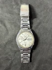 Vintage Seiko Automatic Day / Date Bad Crystal 6309-7150 For Parts Or Repair