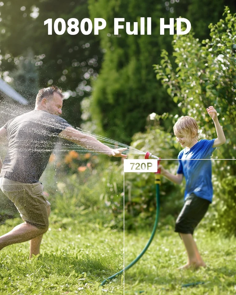 4 Pack 1080P HD TVI Home Security Camera Outdoor Indoor, 1920TVL, IP66 Waterp... - Image 2 of 4