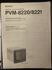 ORIGINAL SONY OPERATING INSTRUCTION PVM-8820/...