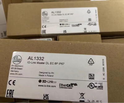 1pcs IFM AL1332 IO-Link Master DL EC 8P IP67 Fieldbus Interface I/O Module