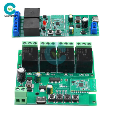 Ewelink AC DC7-32V 2/4 Way Intelligent Bluetooth WIFI Relay Switch Module Type-C