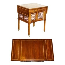 ANTICO TAVOLO DA COLLEZIONE THOMAS CHIPPENDALE CENA COLAZIONE MOGANO NOCE