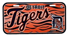 Detroit Tigers License Plate Wincraft Made in USA - Durable Plastic