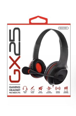 Sentry-GX25 Gaming Headset for PS4/XBOX1/PC/MAC - Boom Mic & Stereo Sound - NIB