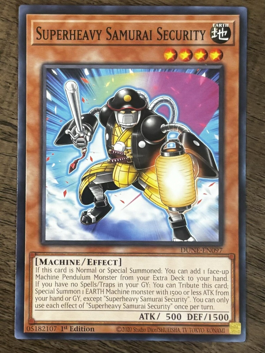 Yu-Gi-Oh! TCG Superheavy Samurai Security Duelist Nexus DUNE-EN097