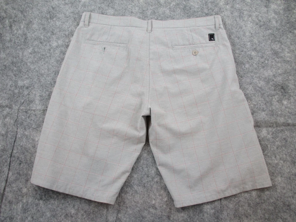 Ripcurl Walk Shorts 38 W38 Zip Casual Confliction 22 Chino Check - Image 3 of 4