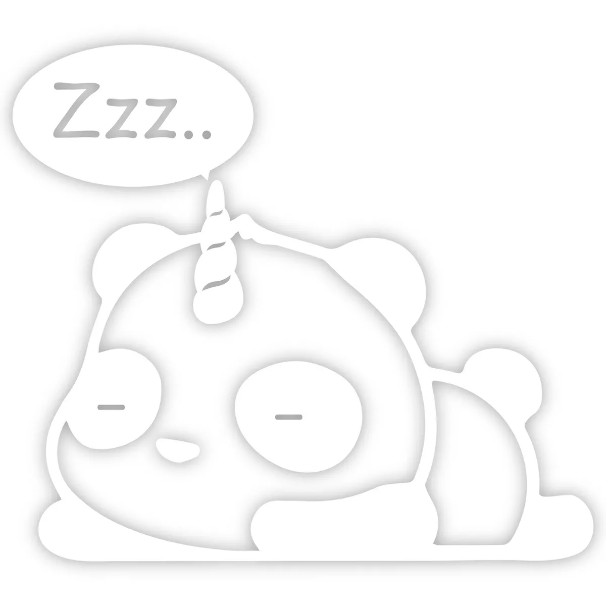 Die-cut sticker, Cute kawaii Panda cub sticker, whit