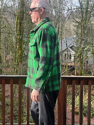 Filson Mackinaw Wool Jac Shirt Jacket Lined Size Mens Large