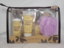 Kolekcja francuskiej lawendy inspirowana toskańskimi wzgórzami 4 szt. zestaw prezentowy i torba. Nowy