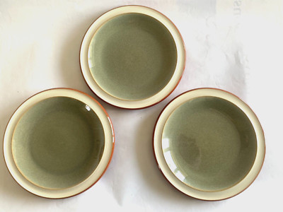 Denby Fire Salbei Grün Tee Teller 18,5 cm x 3 TOP