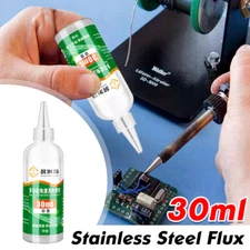 30ml Liquid Solder Flux Stainless Steel Flux Soldering Aluminum Nickel-Copper