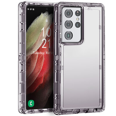 For Samsung Galaxy S21/+/S21 Ultra Shockproof Protective Clear Phone Case Cover