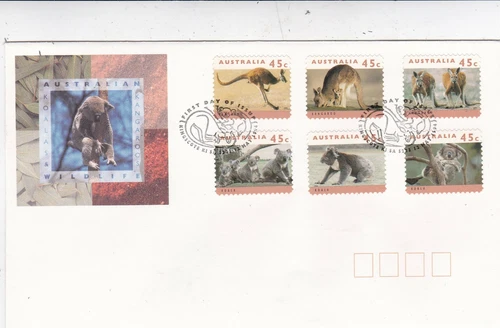 Australia 1994 Australian Wildlife Peel & Stick FDC Kingscote cancel unaddressed