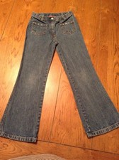 Girl's Gymboree Embellished Bootcut Jeans Size 7