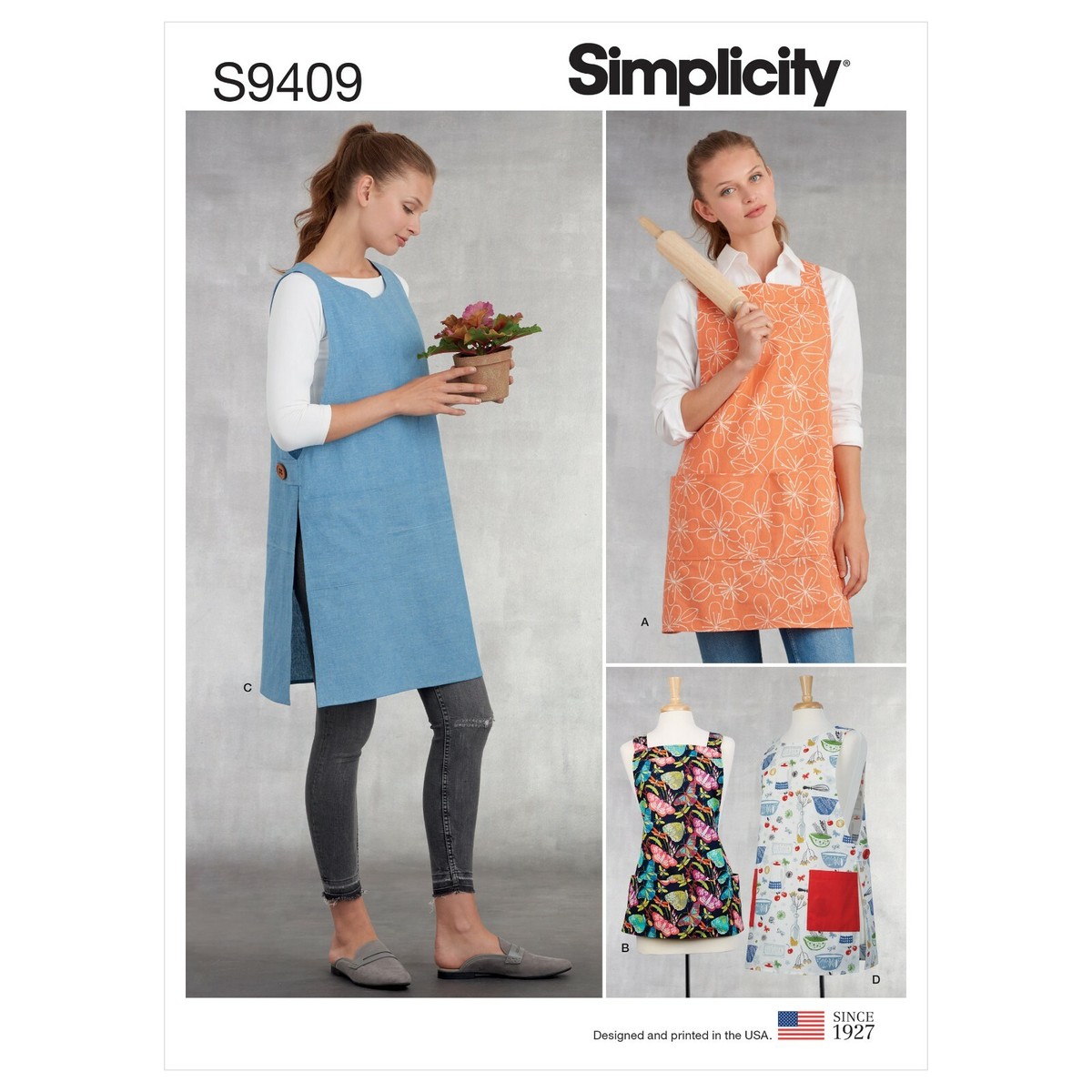 Simplicity 8816 9409 XS-XL EASY Kwiksew 4300 Cross Back