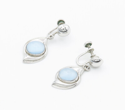 ピアス STONEHENgE Silver Earrings SC1354 AMCO 925 Sterling Silver Cat's Eye Blue Topaz Non Pierce