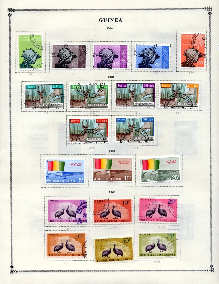 GUINEA 1959-1980 COLLECTION OF 450+ STAMPS MOSTLY MINT COMPLETE SETS SOME USED - Image 3 of 4