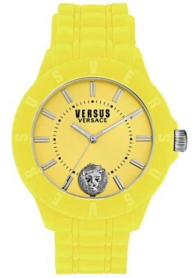 VERSUS VERSACE Tokyo R Watch VSPOY0518 Yellow Silicon Strap 