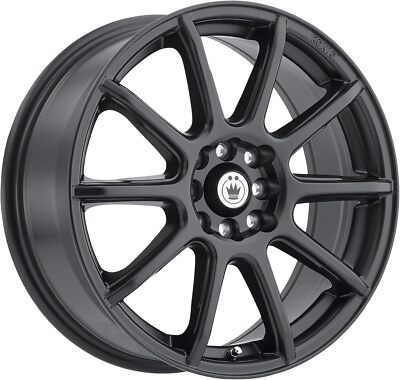 16x7 +40 Konig Control 4x100,4x108 Matte Black Wheels (Set of 4)
