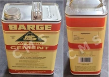 Barge Original All-Purpose Cement 1 Gallon (1GA = 4QT) Quabaug Yellow Can DC001