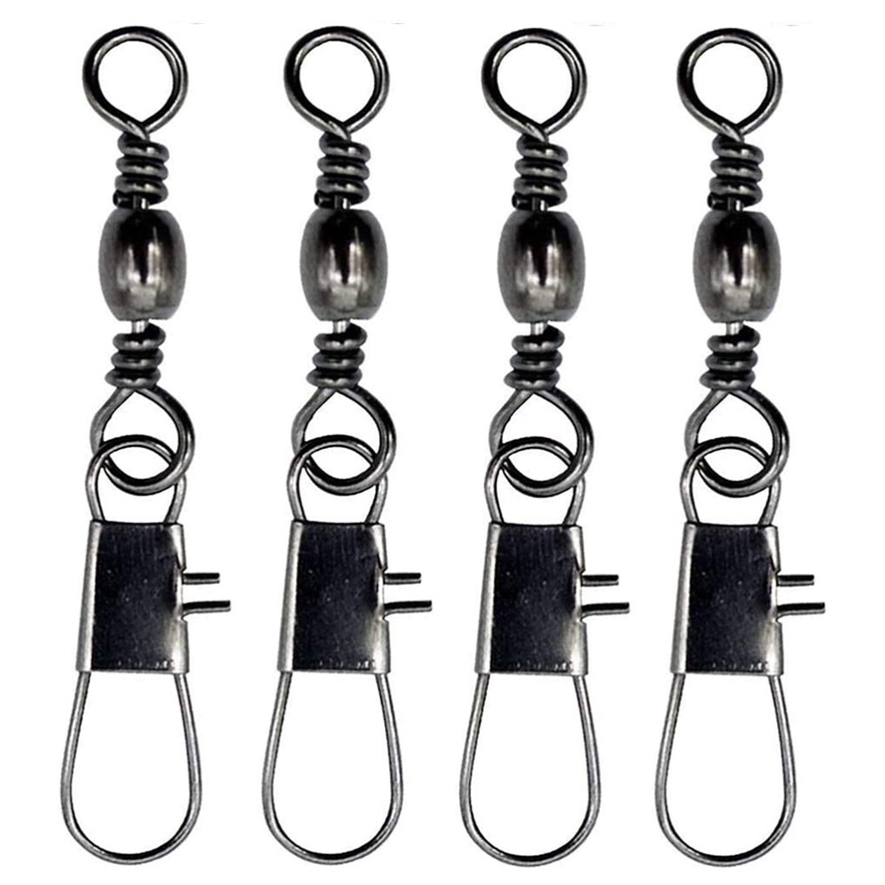 140PCS Fishing Snap Rings Fishing Rolling Connector Fishing Snap