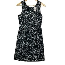 J. Crew Dress XS Sleeveless Animal Print Jumper Fit and Flare Dress NWT